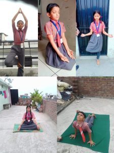 नोबल फाउंडेशन के स्कूली बच्चों ने भी अंतर्राष्ट्रीय योग दिवस दिया संदेश, करो योग-रहो निरोग
