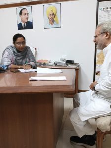 सामाजिक न्याय, अधिकारिता व अल्पसंख्यक मंत्री डॉ. बलजीत कौर ने पंजाब सिविल सचिवालय में कही