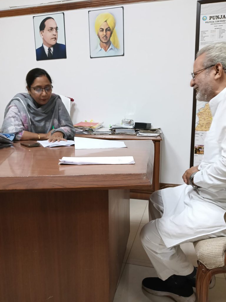 सामाजिक न्याय, अधिकारिता व अल्पसंख्यक मंत्री डॉ. बलजीत कौर ने पंजाब सिविल सचिवालय में कही